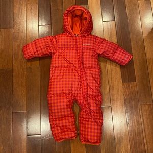 Columbia One-piece Snowsuit 12-18M Red Unisex